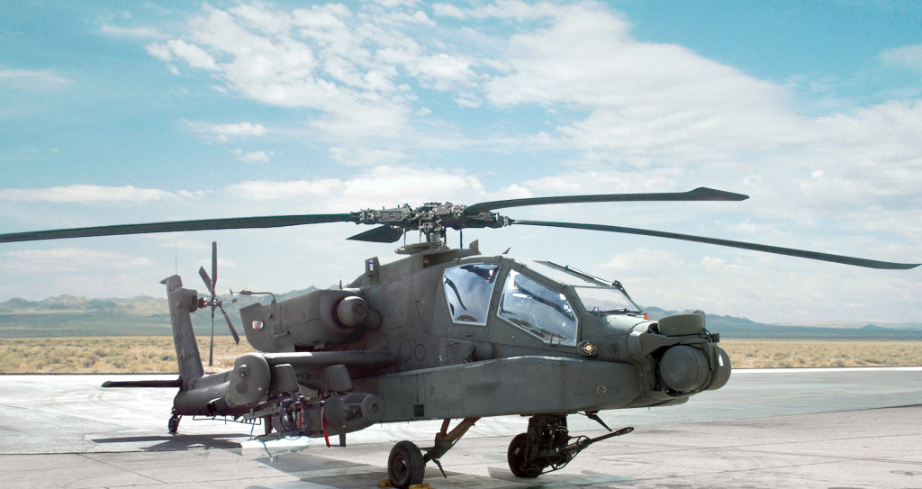 Radiance Technologies’ patented WeaponWatch® technology is used on the Army’s AH-64D Apache helicopter (pictured here). The technology can display threat type and location, cue imaging systems and weapons, and support a common operating picture in real-time using existing tactical radios and other military communications systems. 